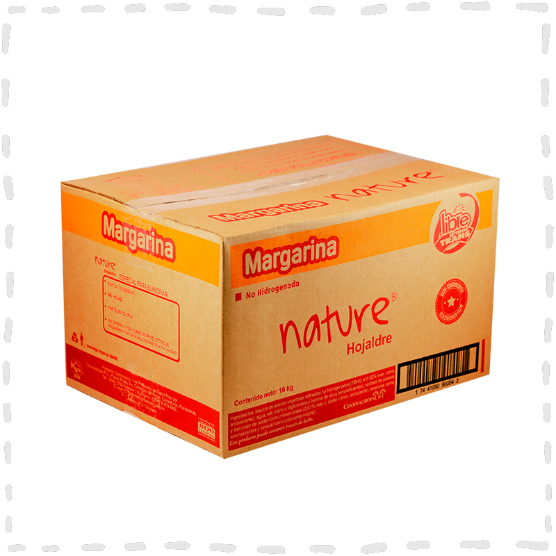 MARGARINA NATURE HOJALDRE 16 KG COOPEAGROPAL Solera Co S A